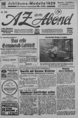 AZ am Abend (Allgemeine Zeitung) Montag 24. Dezember 1928