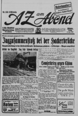 AZ am Abend (Allgemeine Zeitung) Freitag 14. Juni 1929