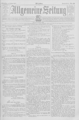Allgemeine Zeitung Dienstag 5. Februar 1907
