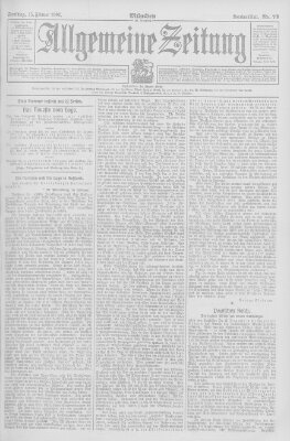 Allgemeine Zeitung Freitag 15. Februar 1907