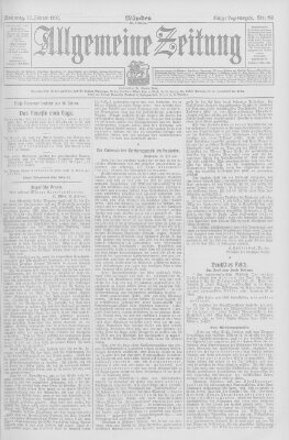 Allgemeine Zeitung Sonntag 17. Februar 1907