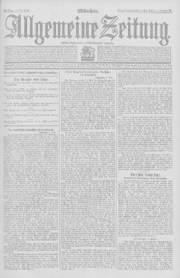 Allgemeine Zeitung Freitag 10. Mai 1907