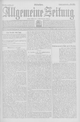 Allgemeine Zeitung Montag 24. Juni 1907