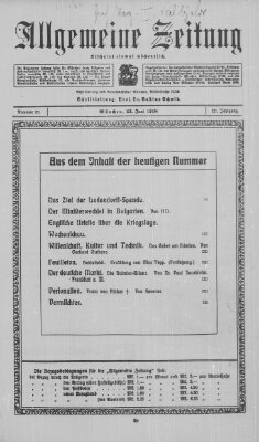 Allgemeine Zeitung Sonntag 23. Juni 1918