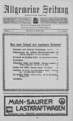 Allgemeine Zeitung Sonntag 6. Oktober 1918