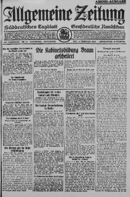 Allgemeine Zeitung Mittwoch 4. Februar 1925