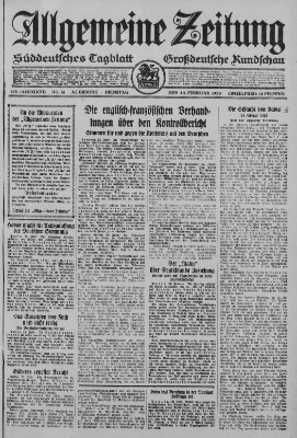 Allgemeine Zeitung Dienstag 24. Februar 1925