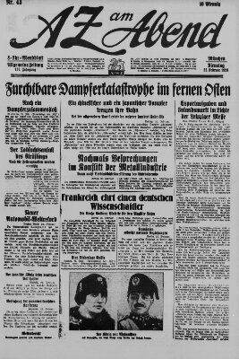 AZ am Abend (Allgemeine Zeitung) Dienstag 21. Februar 1928