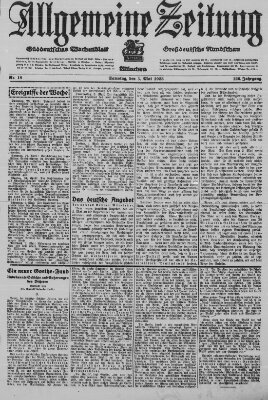 Allgemeine Zeitung Samstag 5. Mai 1923