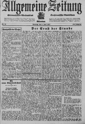 Allgemeine Zeitung Samstag 9. Juni 1923