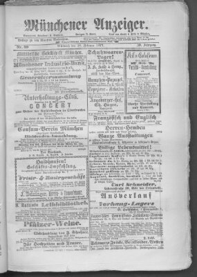 Münchener Anzeiger (Münchner neueste Nachrichten) Mittwoch 28. Februar 1877