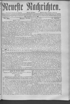 Neueste Nachrichten (Münchner neueste Nachrichten) Dienstag 8. Juni 1880