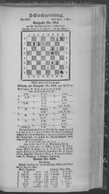 Schach-Zeitung (Münchner neueste Nachrichten) Sonntag 1. Mai 1904