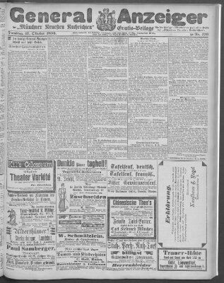 Münchner neueste Nachrichten Dienstag 17. Oktober 1893