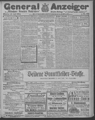Münchner neueste Nachrichten Montag 16. Juli 1894