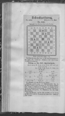 Schach-Zeitung (Münchner neueste Nachrichten) Sonntag 21. Mai 1905