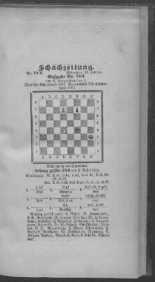 Schach-Zeitung (Münchner neueste Nachrichten) Sonntag 23. Februar 1902