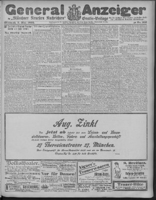 Münchner neueste Nachrichten Mittwoch 3. Mai 1893