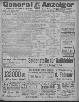 Münchner neueste Nachrichten Montag 20. Januar 1896