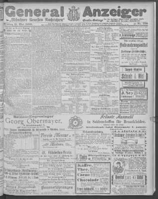 Münchner neueste Nachrichten Montag 11. Mai 1896