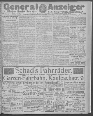 Münchner neueste Nachrichten Mittwoch 10. März 1897