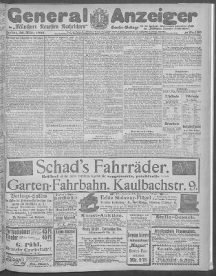 Münchner neueste Nachrichten Freitag 26. März 1897