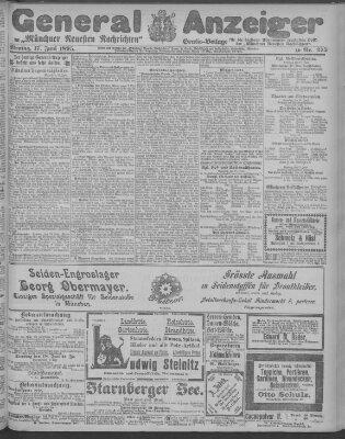 Münchner neueste Nachrichten Montag 17. Juni 1895