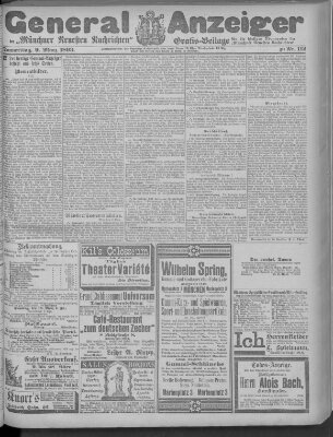 Münchner neueste Nachrichten Donnerstag 9. März 1893