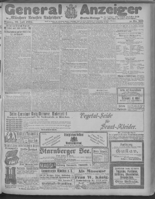 Münchner neueste Nachrichten Montag 22. Juli 1895