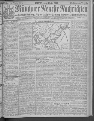 Münchner neueste Nachrichten Freitag 19. Oktober 1894