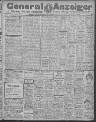 Münchner neueste Nachrichten Mittwoch 2. Januar 1901