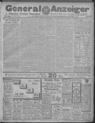 Münchner neueste Nachrichten Freitag 19. April 1901