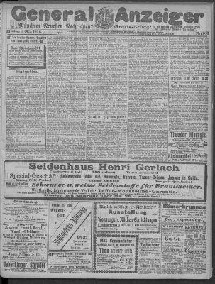 Münchner neueste Nachrichten Montag 4. März 1901