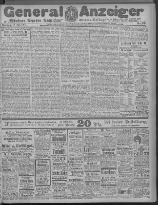 Münchner neueste Nachrichten Freitag 19. Juli 1901