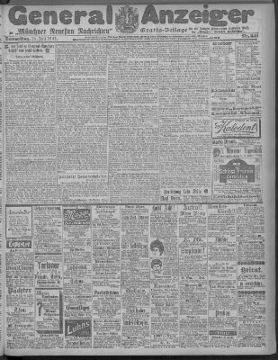 Münchner neueste Nachrichten Donnerstag 25. Juli 1901