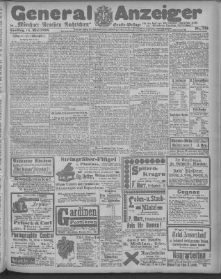 Münchner neueste Nachrichten Samstag 14. Mai 1898