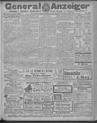 Münchner neueste Nachrichten Samstag 11. Juni 1898