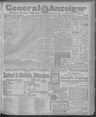 Münchner neueste Nachrichten Samstag 5. November 1898