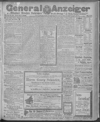 Münchner neueste Nachrichten Mittwoch 23. November 1898