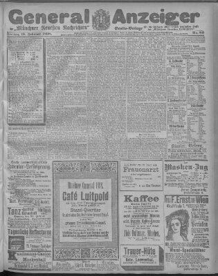 Münchner neueste Nachrichten Freitag 18. Februar 1898