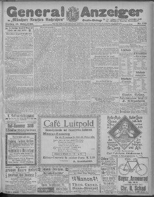Münchner neueste Nachrichten Freitag 18. März 1898