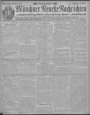 Münchner neueste Nachrichten Dienstag 26. Mai 1903
