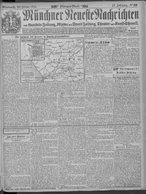 Münchner neueste Nachrichten Mittwoch 20. Januar 1904