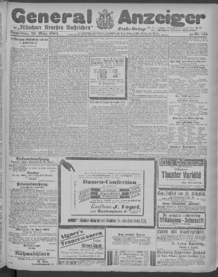 Münchner neueste Nachrichten Donnerstag 29. März 1894