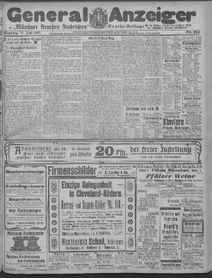 Münchner neueste Nachrichten Dienstag 16. Juni 1903