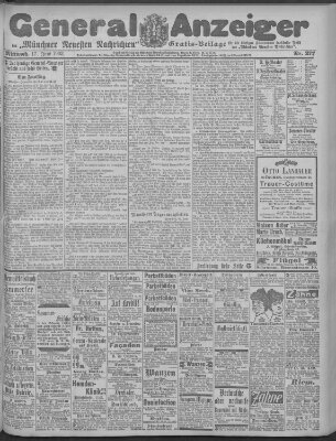 Münchner neueste Nachrichten Mittwoch 17. Juni 1903