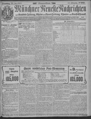 Münchner neueste Nachrichten Dienstag 23. Juni 1903