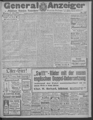 Münchner neueste Nachrichten Montag 30. März 1903