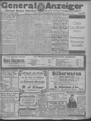 Münchner neueste Nachrichten Dienstag 20. Dezember 1904