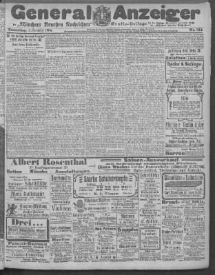 Münchner neueste Nachrichten Donnerstag 3. November 1904